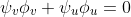 \psi_{v}\phi_{v}+\psi_{u}\phi_{u}=0