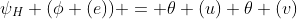 \psi_H (\phi (e)) = \theta (u) \theta (v)