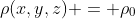 \rho(x,y,z) = \rho_0