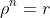 \rho^n=r