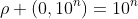 \rho (0,10^n)=10^n