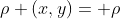 \rho (x,y)= \rho