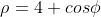 \rho=4 cos\phi