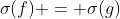 \sigma(f) = \sigma(g)