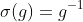 \sigma(g)=g^{-1}