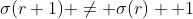 \sigma(r+1) \not= \sigma(r) +1