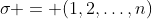 \sigma = (1,2,\ldots,n)