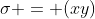 \sigma = (xy)