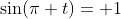 \sin(\pi t)= 1