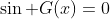 \sin G(x)=0