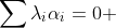 \sum\lambda_i\alpha_i=0 