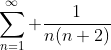\sum\limits_{n=1}^{\infty} \frac{1}{n(n+2)}