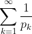 \sum^\infty_{k=1}\frac{1}{p_k}