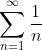 \sum^\infty_{n=1}\frac{1}{n}
