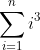 \sum^n_{i=1}i^3