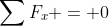 \sum{F_x} = 0