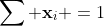 \sum \bold{x}_i =1