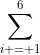 \sum_{i = 1}^6~i^2