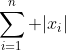 \sum_{i=1}^n |x_{i}|
