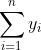 \sum_{i=1}^ny_i