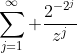\sum_{j=1}^{\infty} \frac{2^{-2^{j}}}{z^{j}}