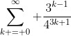 \sum_{k = 0}^\infty \frac{3^{k-1}}{4^{3k+1}}