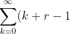 \sum_{k=0}^{\infty}(k+r-1)(k+r)a_kx^{k+r} - 2(1-n)\sum_{k=2}^{\infty}(k+r-1)a_{k-2}x^{k+r} = 0