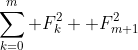 \sum_{k=0}^m F_k^2+ F_{m+1}^2