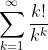 \sum_{k=1}^{\infty}\frac{k!}{k^{k}}