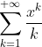 \sum_{k=1}^{+\infty}\frac{x^k}{k}