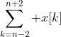 \sum_{k=n-2}^{n+2} x[k]