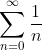 \sum_{n=0}^\infty\frac1n