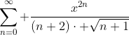 \sum_{n=0}^{\infty} \frac{x^{2n}}{(n+2)\cdot \sqrt{n+1}}