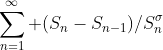 \sum_{n=1}^\infty (S_n-S_{n-1})/S_n^\sigma