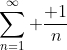 \sum_{n=1}^\infty \frac{ 1}{n}