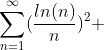 \sum_{n=1}^{\infty}(\frac{ln(n)}{n})^2 