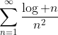 \sum_{n=1}^{\infty}\frac{\log n}{n^2}