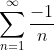 \sum_{n=1}^{\infty}\frac{-1}{n}