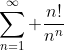 \sum_{n=1}^{\infty} \frac{n!}{n^n}