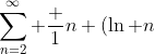 \sum_{n=2}^\infty \frac 1{n (\ln n)^p}