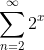 \sum_{n=2}^{\infty}2^{x}