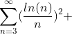 \sum_{n=3}^{\infty}(\frac{ln(n)}{n})^2 