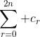 \sum_{r=0}^{2n} c_r