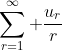 \sum_{r=1}^{\infty} \frac{u_r}{r}