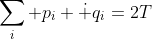 \sum_i p_i {\dot q_i}=2T