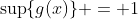 \sup\{g(x)\} = 1