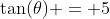 \tan(\theta) = 5