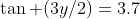 \tan (3y/2)=3.7