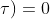 v(x,\tau;\tau)=0