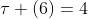 \tau (6)=4